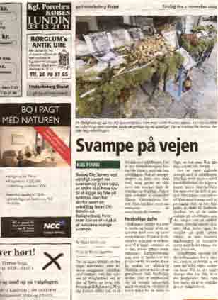 Frederiksberg Bladet nede lige at omtale udstillingen - da den var fjernet